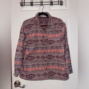 Mountain & Isles Multicolor Patterned Button-Down Westernwear Shirt